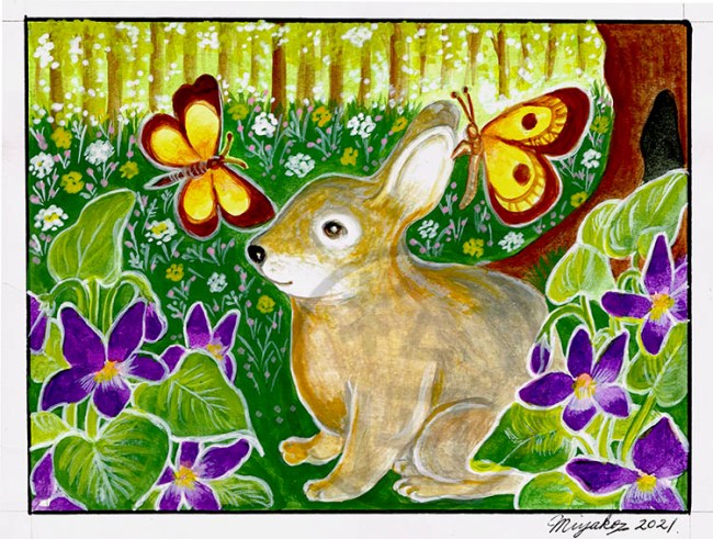 HareButterfliesAndFlowersLowResWM